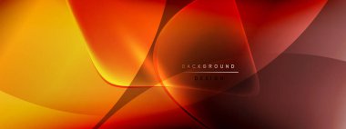 Vektör soyut arkaplan - sıvı kabarcıklar, gölgeler ve ışık efektleri ile sıvı gradyan şekiller. Metin için parlak tasarım şablonu