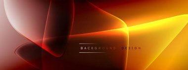 Vektör soyut arkaplan - sıvı kabarcıklar, gölgeler ve ışık efektleri ile sıvı gradyan şekiller. Metin için parlak tasarım şablonu