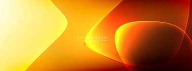 Vektör soyut arkaplan - sıvı kabarcıklar, gölgeler ve ışık efektleri ile sıvı gradyan şekiller. Metin için parlak tasarım şablonu