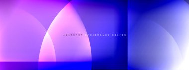 Vektör soyut arkaplan - gölgeler ve ışık efektleri ile sıvı gradyanı üzerinde daire ve çapraz çapraz. Metin için tekno ya da ticari parlak tasarım şablonları