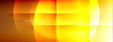 Vektör soyut arkaplan - gölgeler ve ışık efektleri ile sıvı gradyanı üzerinde daire ve çapraz çapraz. Metin için tekno ya da ticari parlak tasarım şablonları