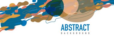 Moda sıvı biçimi, soyut tasarım şekilleri, pankartlar, broşürler, posterler, web iniş sayfaları, kapaklar veya pankartlar için dinamik vektör arkaplanı