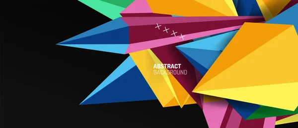 Trendig enkel triangel abstrakt bakgrund, dynamisk rörelse koncept. Vektor Illustration för Bakgrund, Banner, Bakgrund, Kort, Bokillustration, landningssida — Stock vektor
