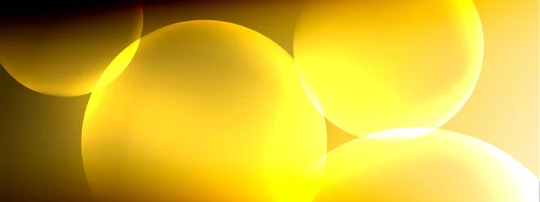Векторні абстрактні фонові кола рідкої бульбашки на градієнті рідини з тінями та світловими ефектами. Блискучі шаблони дизайну для тексту — стоковий вектор