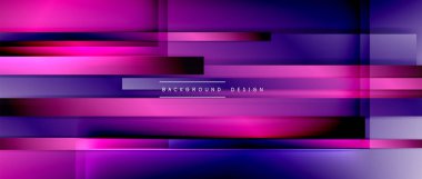 Sıvı renk eğiminde dinamik çizgiler. Metnin, logonuz veya grafikleriniz için modaylı geometrik soyut arkaplan