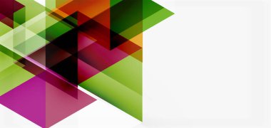 Geometrik soyut arkaplan, mozaik üçgen ve altıgen şekiller. İş veya teknoloji sunumu, İnternet posteri veya web broşürü kapağı, duvar kağıdı için modaya uygun soyut düzen şablonu
