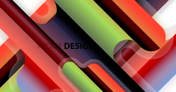 Lignes liquides abstraites fond géométrique — Image vectorielle