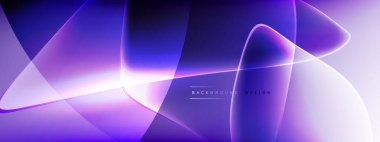 Vektör soyut arkaplan - sıvı kabarcıklar, gölgeler ve ışık efektleri ile sıvı gradyan şekiller. Metin için parlak tasarım şablonu