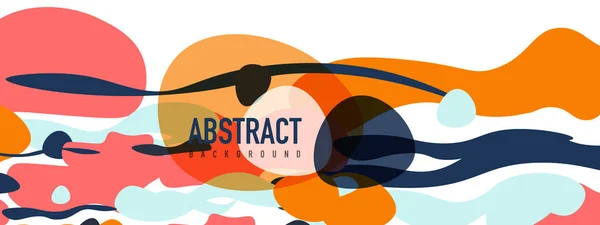 Diseño abstracto de formas de estilo líquido de moda, fondo vectorial dinámico para pancartas, folletos, carteles, páginas de aterrizaje web, portadas o pancartas — Vector de stock