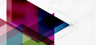 Geometrik soyut arkaplan, mozaik üçgen ve altıgen şekiller. İş veya teknoloji sunumu, İnternet posteri veya web broşürü kapağı, duvar kağıdı için modaya uygun soyut düzen şablonu