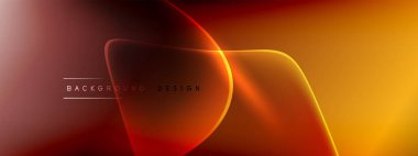 Vektör soyut arkaplan - sıvı kabarcıklar, gölgeler ve ışık efektleri ile sıvı gradyan şekiller. Metin için parlak tasarım şablonu