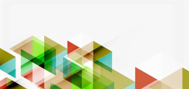 Geometrik soyut arkaplan, mozaik üçgen ve altıgen şekiller. İş veya teknoloji sunumu, İnternet posteri veya web broşürü kapağı, duvar kağıdı için modaya uygun soyut düzen şablonu