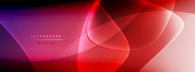 Vektör soyut arkaplan - sıvı kabarcıklar, gölgeler ve ışık efektleri ile sıvı gradyan şekiller. Metin için parlak tasarım şablonu