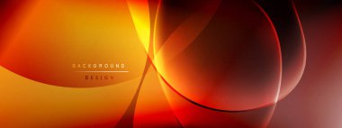 Vektör soyut arkaplan - sıvı kabarcıklar, gölgeler ve ışık efektleri ile sıvı gradyan şekiller. Metin için parlak tasarım şablonu