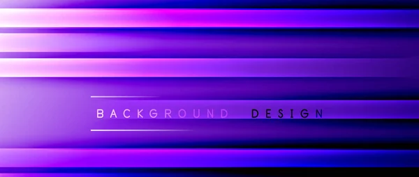 Bright gradient neon lines abstract background — Stock Vector