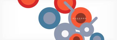 Kapaklar, afişler, el ilanları ve posterler ve diğer şablonlar için çemberler ve çizgiler soyut arkaplan