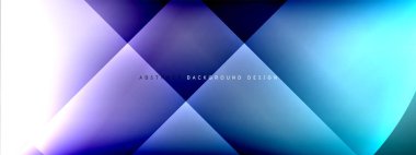 Vektör soyut arkaplan - gölgeler ve ışık efektleri ile sıvı gradyanı üzerinde daire ve çapraz çapraz. Metin için tekno ya da ticari parlak tasarım şablonları