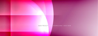 Vektör soyut arkaplan - gölgeler ve ışık efektleri ile sıvı gradyanı üzerinde daire ve çapraz çapraz. Metin için tekno ya da ticari parlak tasarım şablonları