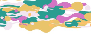 Moda sıvı biçimi, soyut tasarım şekilleri, pankartlar, broşürler, posterler, web iniş sayfaları, kapaklar veya pankartlar için dinamik vektör arkaplanı