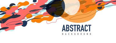 Moda sıvı biçimi, soyut tasarım şekilleri, pankartlar, broşürler, posterler, web iniş sayfaları, kapaklar veya pankartlar için dinamik vektör arkaplanı