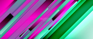 Sıvı renk eğiminde dinamik çizgiler. Metnin, logonuz veya grafikleriniz için modaylı geometrik soyut arkaplan