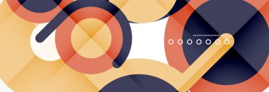 Kapaklar, afişler, el ilanları ve posterler ve diğer şablonlar için çemberler ve çizgiler soyut arkaplan