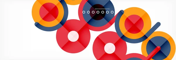 Cirklar och linjer abstrakt bakgrund för omslag, banderoller, flygblad och affischer och andra mallar — Stock vektor