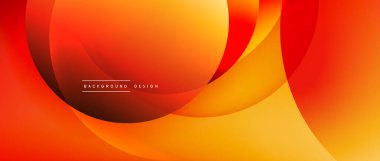 Sıvı gradyanlarla modern geometrik arkaplanı çember içine al