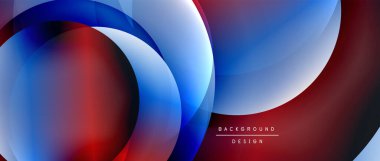 Sıvı gradyanlarla modern geometrik arkaplanı çember içine al