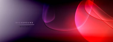 Vektör soyut arkaplan - sıvı kabarcıklar, gölgeler ve ışık efektleri ile sıvı gradyan şekiller. Metin için parlak tasarım şablonu