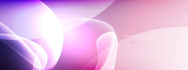 Vektör soyut arkaplan - sıvı kabarcıklar, gölgeler ve ışık efektleri ile sıvı gradyan şekiller. Metin için parlak tasarım şablonu