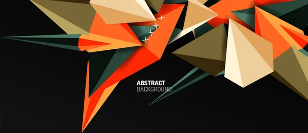 Trendy eenvoudige driehoek abstracte achtergrond, dynamisch bewegingsconcept. Vector Illustratie voor Behang, Banner, Achtergrond, Kaart, Boek Illustratie, Landingspagina — Stockvector