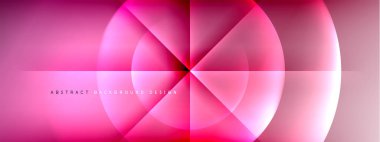 Vektör soyut arkaplan - gölgeler ve ışık efektleri ile sıvı gradyanı üzerinde daire ve çapraz çapraz. Metin için tekno ya da ticari parlak tasarım şablonları