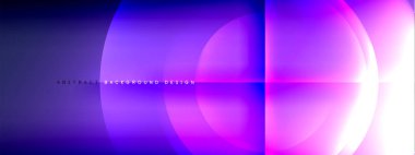 Vektör soyut arkaplan - gölgeler ve ışık efektleri ile sıvı gradyanı üzerinde daire ve çapraz çapraz. Metin için tekno ya da ticari parlak tasarım şablonları