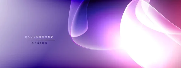 Vektor abstrakt bakgrund - flytande bubbla former på vätska lutning med skuggor och ljuseffekter. Glänsande designmall för text — Stock vektor