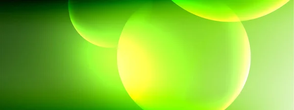 Векторные абстрактные круги жидкого пузыря на градиенте жидкости с тенями и световыми эффектами. Шаблоны: Блестящий дизайн — стоковый вектор