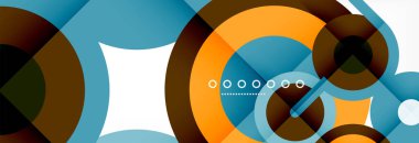 Kapaklar, afişler, el ilanları ve posterler ve diğer şablonlar için çemberler ve çizgiler soyut arkaplan