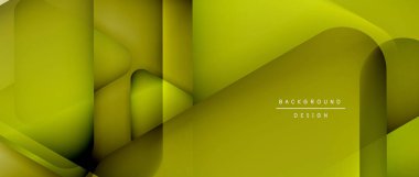 Üçgen geometrik soyut arkaplanı şekillendirir. Üç boyutlu gölge efektleri ve sıvı eğimleri. Metin mesajınız için modern üstüste bindirme formları duvar kağıdı