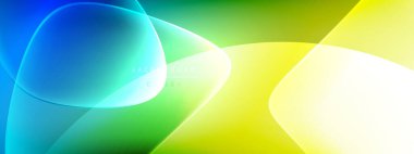 Vektör soyut arkaplan - sıvı kabarcıklar, gölgeler ve ışık efektleri ile sıvı gradyan şekiller. Metin için parlak tasarım şablonu