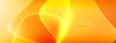 Vektör soyut arkaplan - sıvı kabarcıklar, gölgeler ve ışık efektleri ile sıvı gradyan şekiller. Metin için parlak tasarım şablonu