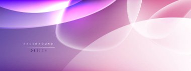 Vektör soyut arkaplan - sıvı kabarcıklar, gölgeler ve ışık efektleri ile sıvı gradyan şekiller. Metin için parlak tasarım şablonu