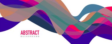 Akışkan dalga renkli soyut arkaplan. Dinamik renkli canlı vektör tasarımı