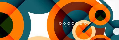 Circles and lines abstract background for covers, banners, flyers and posters and other templates clipart