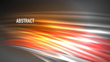 Yaratıcı sıvı dalga çizgileri soyut arkaplan. İş veya teknoloji sunumu, İnternet posteri veya web broşürü kapağı, duvar kağıdı için modaya uygun soyut düzen şablonu