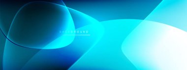 Vektör soyut arkaplan - sıvı kabarcıklar, gölgeler ve ışık efektleri ile sıvı gradyan şekiller. Metin için parlak tasarım şablonu