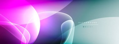 Vektör soyut arkaplan - sıvı kabarcıklar, gölgeler ve ışık efektleri ile sıvı gradyan şekiller. Metin için parlak tasarım şablonu