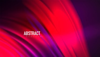 Akışkan dalga çizgileri arka plan. İş veya teknoloji sunumu, İnternet posteri veya web broşürü kapağı, duvar kağıdı için modaya uygun soyut düzen şablonu