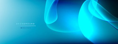 Vektör soyut arkaplan - sıvı kabarcıklar, gölgeler ve ışık efektleri ile sıvı gradyan şekiller. Metin için parlak tasarım şablonu