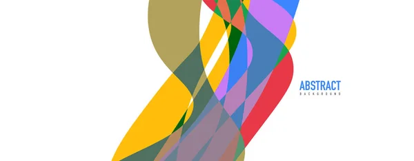 Onda fluida fondo abstracto colorido. Diseño dinámico vector vibrante colorido — Archivo Imágenes Vectoriales