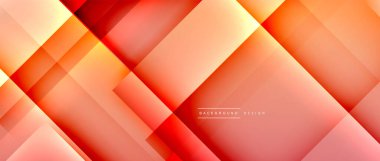 Kare şekiller bileşimi, akışkan geometrik soyut arkaplan. 3B gölge efektleri, modern tasarım şablonu